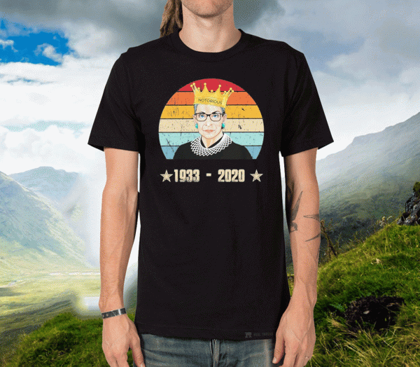 Notorious Rip Rbg Ruth Bader Ginsburg 1933 2020 Vintage T-Shirt