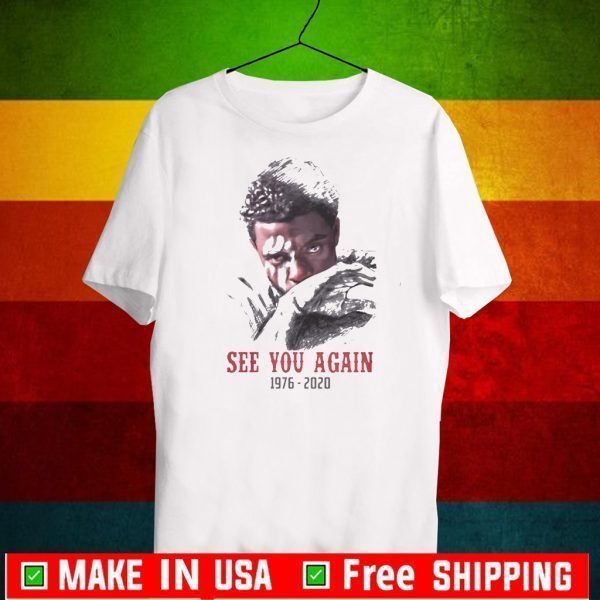 Chadwick Boseman see you again 1976-2020 T-Shirt