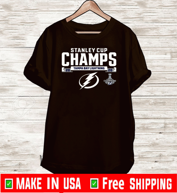 Tampa Bay Lightning 2020 Stanley Cup Champions Tee Shirts