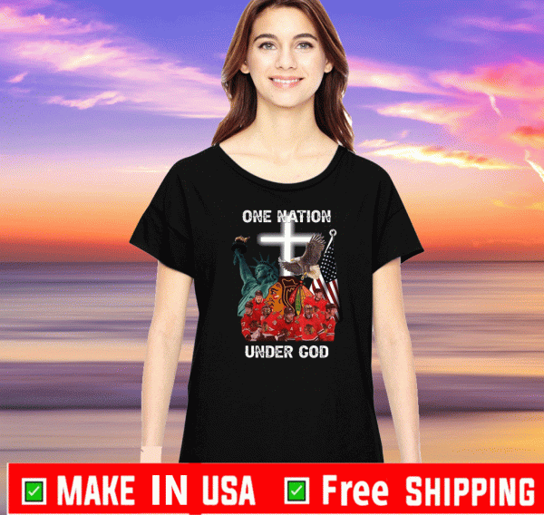 Chicago Blackhawks one nation under God 2020 T-Shirt