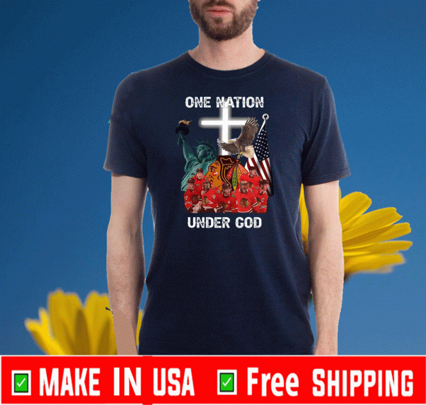 Chicago Blackhawks one nation under God 2020 T-Shirt