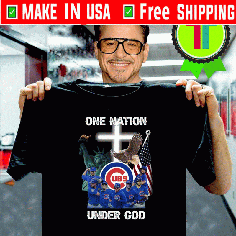 Chicago Cubs one nation under God Tee Shirts