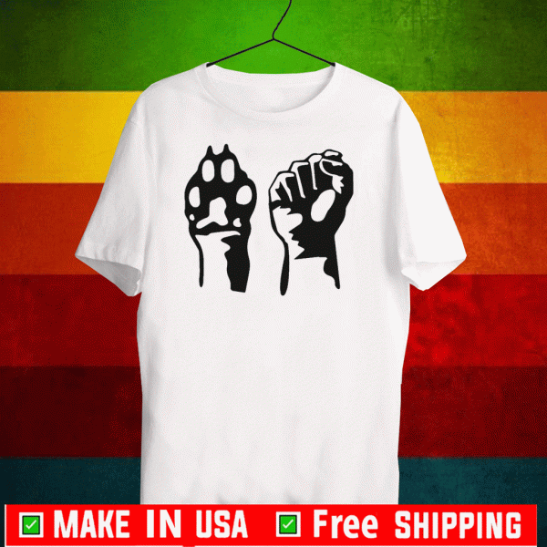 Dog Paw Human Fist Animal Rights Vegan Vegetarian 2020 T-Shirt