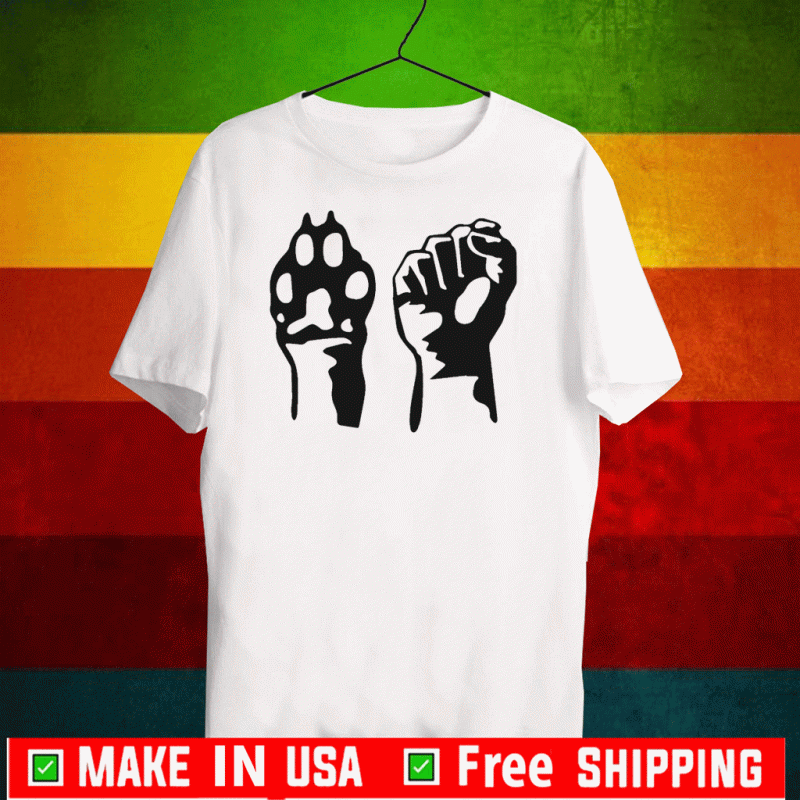 Dog Paw Human Fist Animal Rights Vegan Vegetarian 2020 T-Shirt