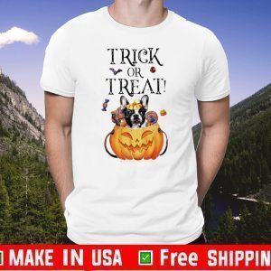 French Bulldog pumpkin trick or treat Halloween Shirt Gift fOR Mens Womens And Kids For Holiday Halloween
