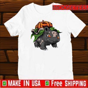 Fushigidane Pumpkin Halloween T-Shirt Gift For Mens Womens And Kids
