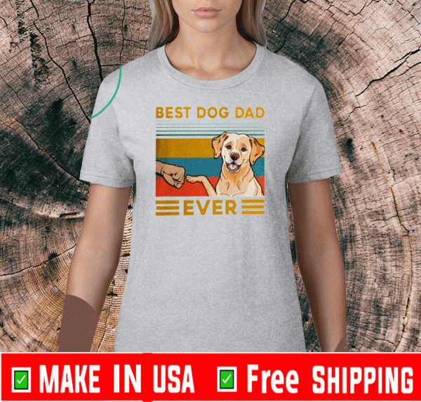 Best dog dad ever Vintage 2020 T-Shirt