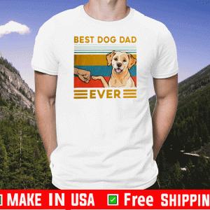 Best dog dad ever Vintage 2020 T-Shirt