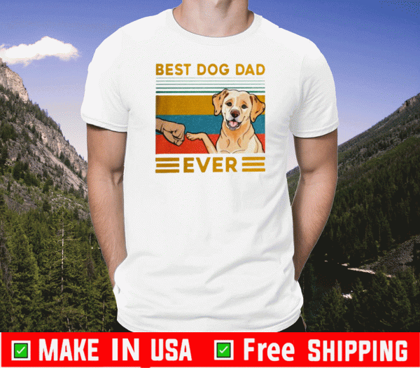 Best dog dad ever Vintage 2020 T-Shirt