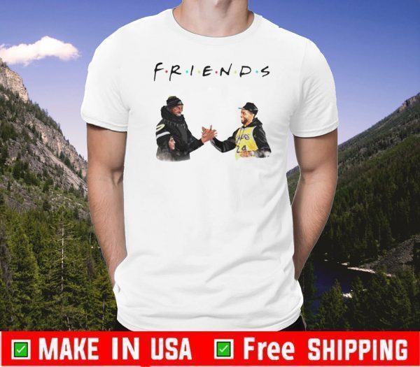 Pray For Kobe Bryant Gigi Bryant and Chadwick Boseman Forever Friends T-Shirt