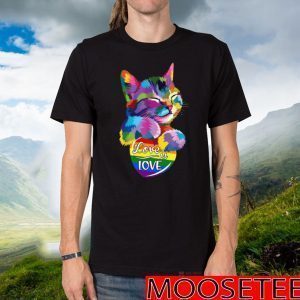 LGBT Cat love is love T-Shirt - #LGBTQ#2020