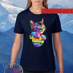 LGBT Cat love is love T-Shirt - #LGBTQ#2020