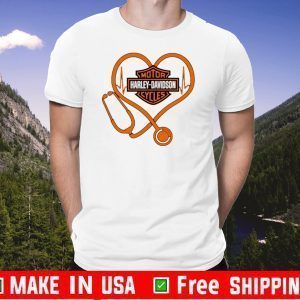 Motor Harley-Davidson Company heart nurse Tee Shirt