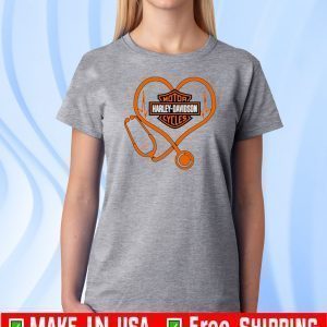 Motor Harley-Davidson Company heart nurse Tee Shirt