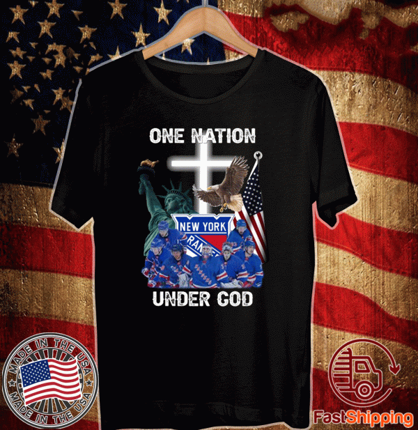 Logo NY - New York Rangers one nation under God shirt