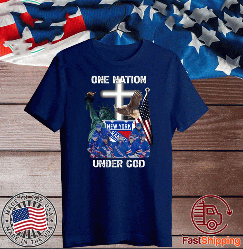 Logo NY - New York Rangers one nation under God shirt