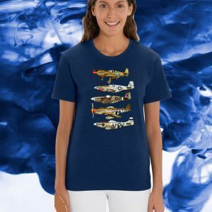 North American P-51 Mustang WW2 Fighter Tee Shirts