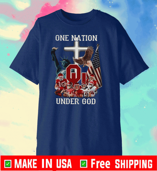 Oklahoma Sooners one nation under god Flag US 2020 T-Shirt