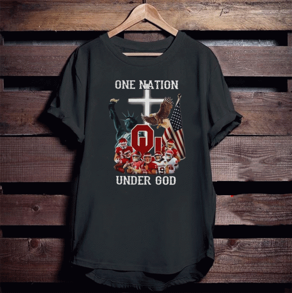 Oklahoma Sooners one nation under god Flag US 2020 T-Shirt