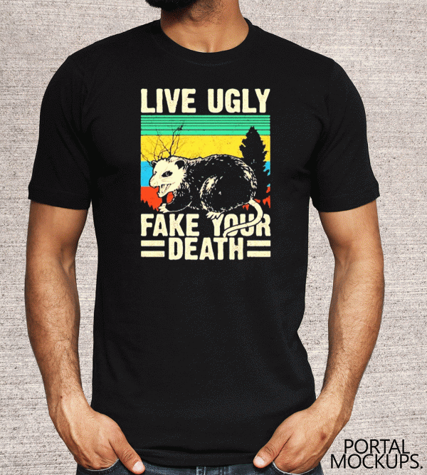 Opossum Live Ugly Fake Your Death Vintage Tee Shirts