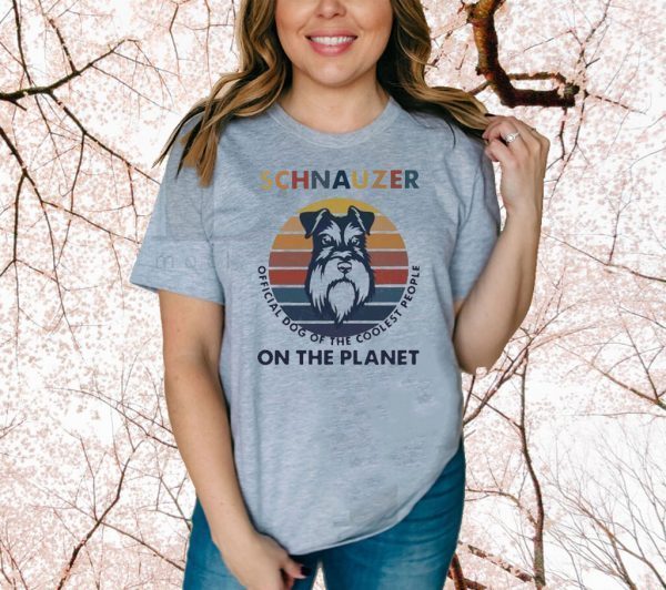 Schnauzer Official Dog Of The Coolest People On The Planet Vintage 2020 T-Shirt