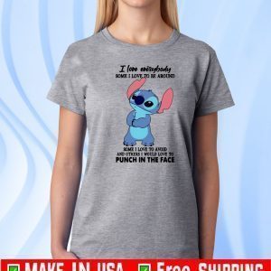 Stitch I love everybody some I love to be around T-Shirt