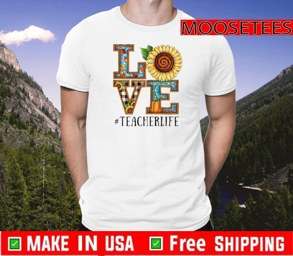 Teacher Life Sunflower Autumn Love Graphic Teacher Life 2020 T-Shirt