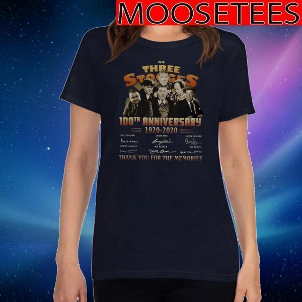 The Three Stooges 100th Anniversary 1920-2020 Thank You For The Memories Shirts