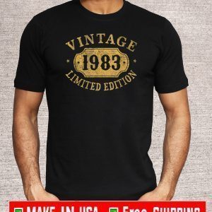 37 years old - 37th Limited Birthday Anniversary 1983 2020 T-Shirt