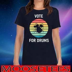 Vote for drums funny music gift election Vintage 2020 T-Shirt