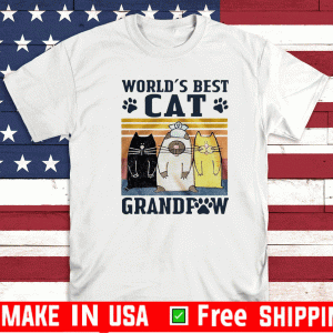 World’s best cat grandpaw Vintage T-Shirt