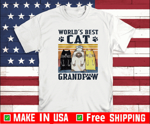 World’s best cat grandpaw Vintage T-Shirt