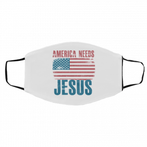 America Needs Jesus Flag US Face Mask