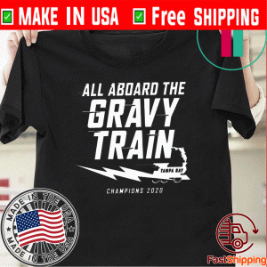 ALL A BOARD THE GRAVY TRAIN 2020 Stanley Cup Champions T-SHIRT