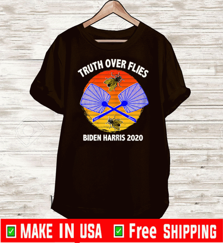 Biden Truth Over Flies Fly Swatter VP Harris 2020 Vintage T-Shirt