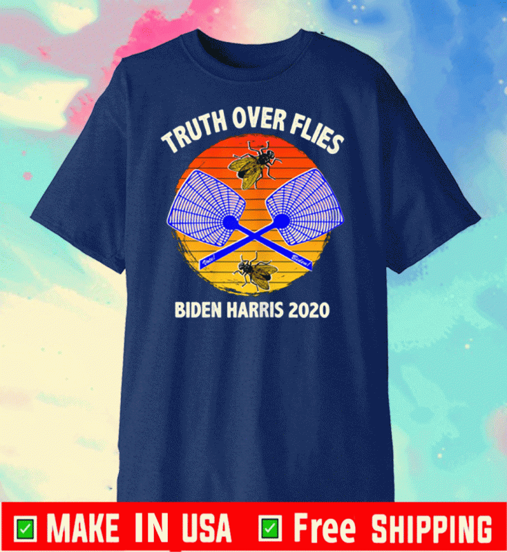 Biden Truth Over Flies Fly Swatter VP Harris 2020 Vintage T-Shirt