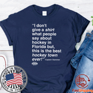 I Don’t Give A Shirt What People Say About Hockey In Florida TShirt - Bring Hockey Back Shirt