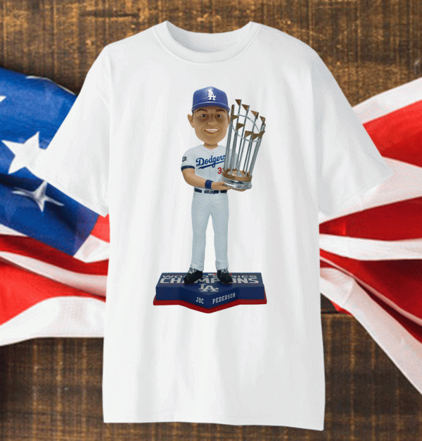 Joc Pederson Los Angeles Dodgers 2020 World Series Champions T-Shirt