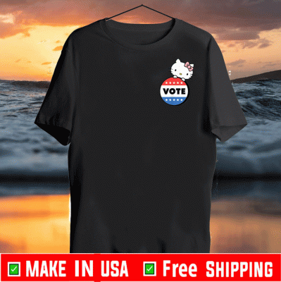 Love Hello Kitty Vote Button T-Shirt