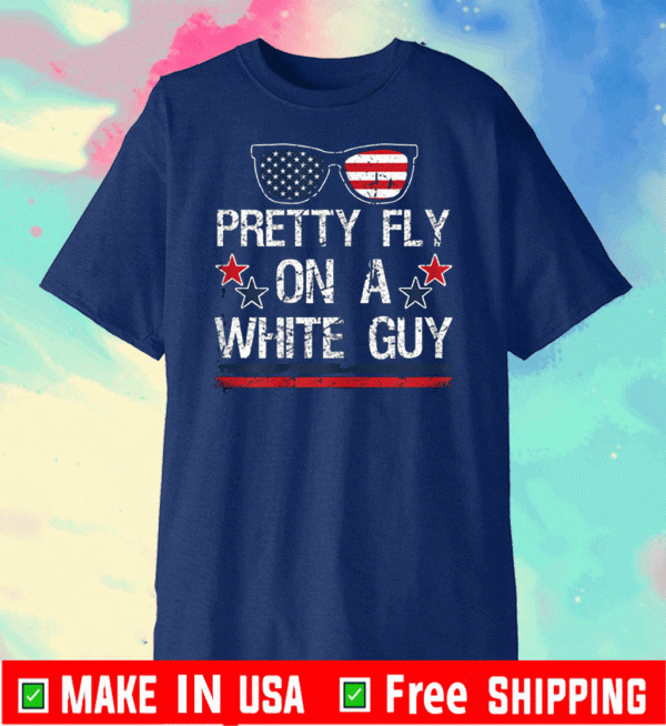 Pretty fly on a white guy,Fly On Pence Head Funny VP Debate Flag T-Shirt