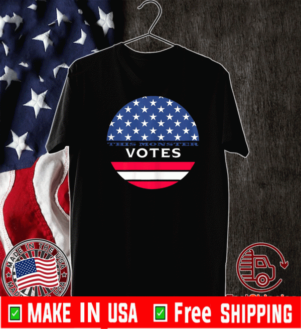 This Monster Votes US FLag T-Shirt