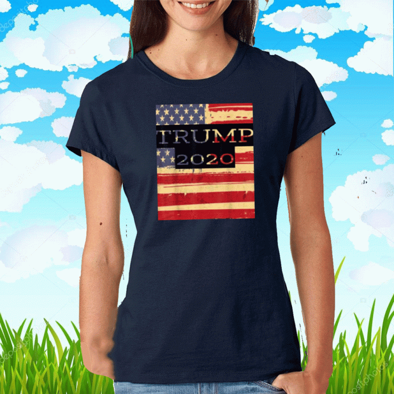 Trump 2020 USA Flag American Trump flags 2020 T-Shirt