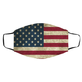 Un-ite-d Sta-t-es Am-eri-can USA Flag Face Mask
