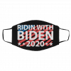 Rid-in wi-th Bi-d-en 20-20 Am-eri-can F-la-g Face Mask