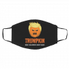 Tr-um-p-kin Ma-ke Hall-owe-en Gre-at Ag-ain Logo Brand Face Mask