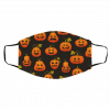 Pu-m-pk-in Ha-llow-een Log-o B-rand Face Mask