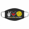 Pe-ac-e Lov-e Sof-tb-all Face Mask