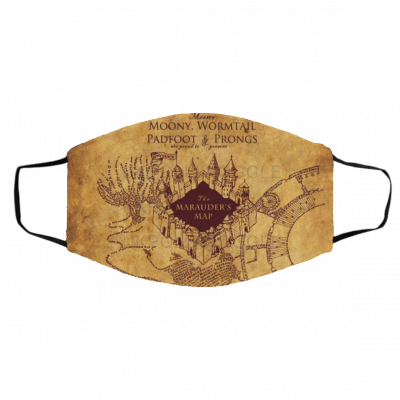 Ha-rr-y P-ott-er Th-e M-ara-ud-er-s Map Face Mask
