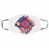 Am-e-ric-an Fla-g Bl-oo-d Ins-id-e M-e Co-nf-ede-rate Fla-g Face Mask