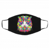 Co-lo-rf-ul Cat Face Mask